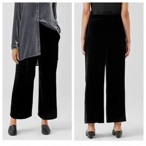 NWT Eileen Fisher Velvet Wide Leg Pants size Large
